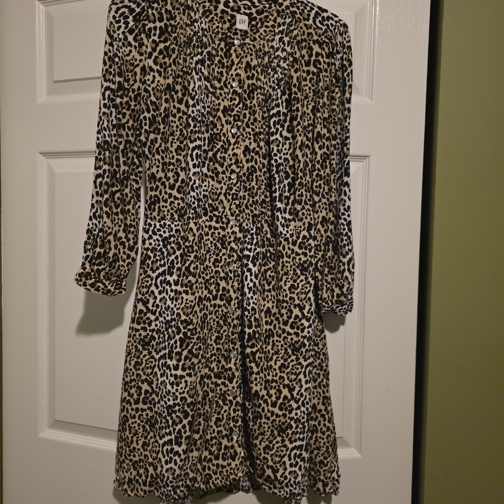 Gap Leopard Print Women's Dress - Picture 3 of 9